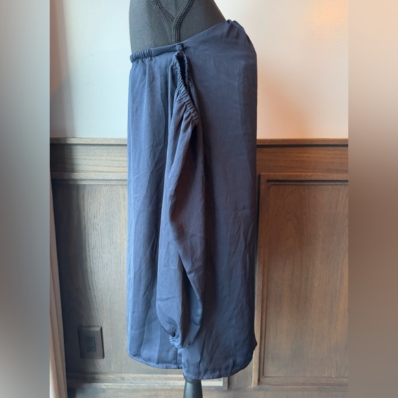 Banana Republic strapless navy dress with attached sleeves size XS tall NWT - Picture 5 of 7